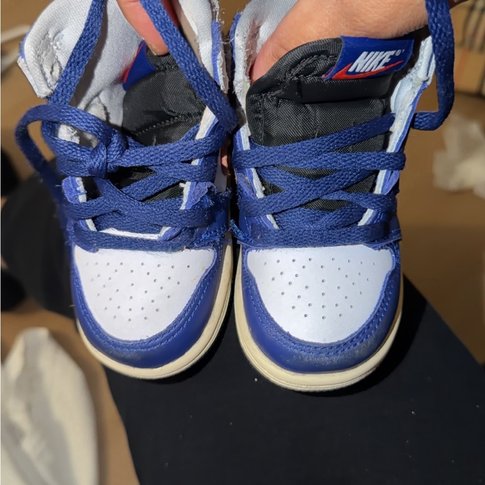 Nike Kids Blue and White Sneakers